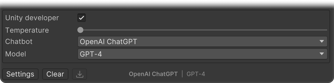 Edit Shader with ChatGPT button